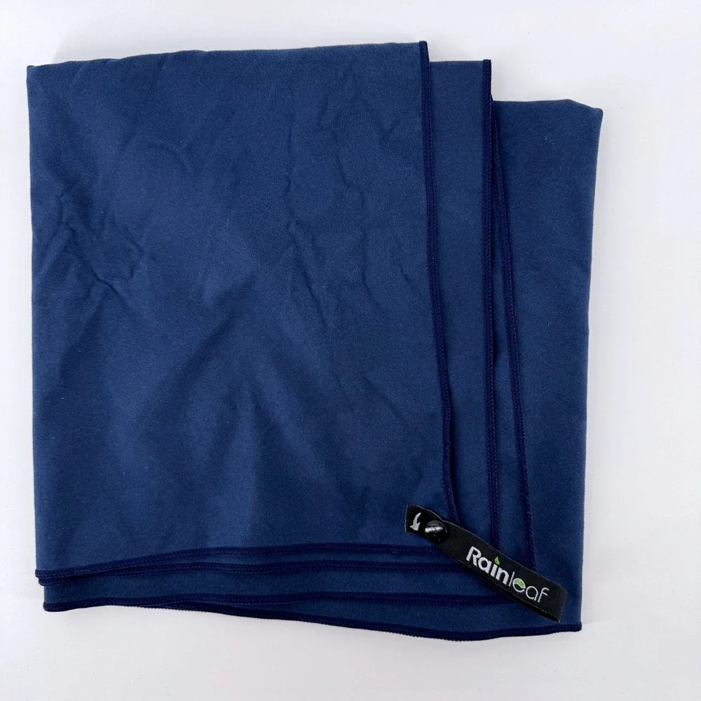 Rainleaf Microfiber Travel Towel‎ Navy Blue Large 24x48 Fast Drying Gym Camping